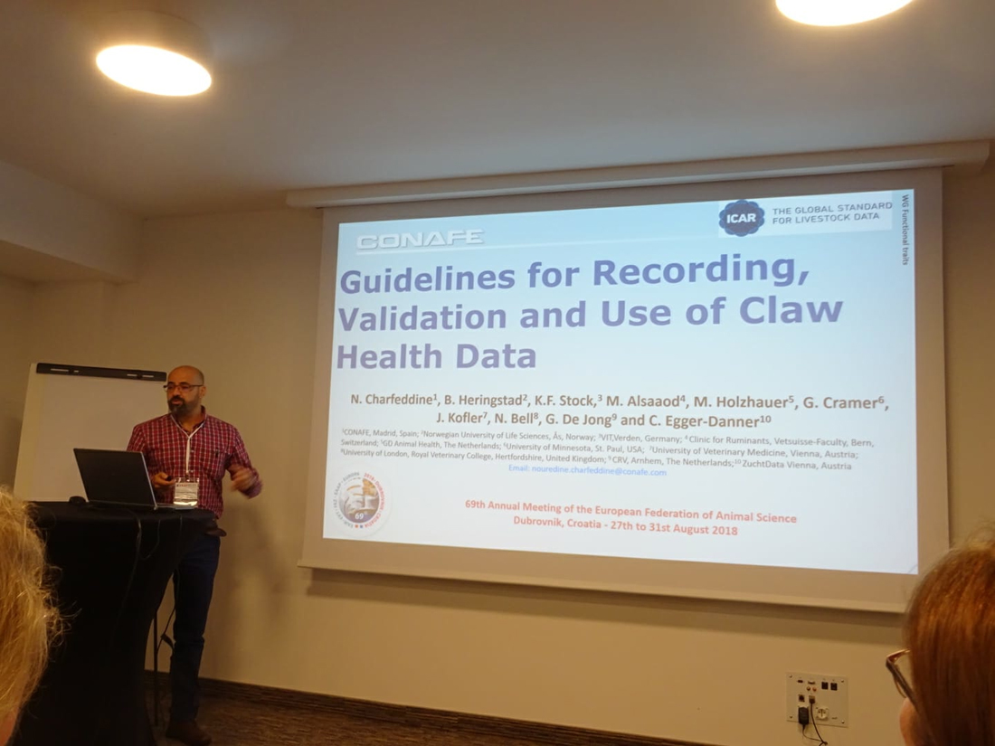 CONAFE presenta recomendaciones en recogida y análisis de datos sobre Salud Podal en la cita anual de EAAP en Croacia